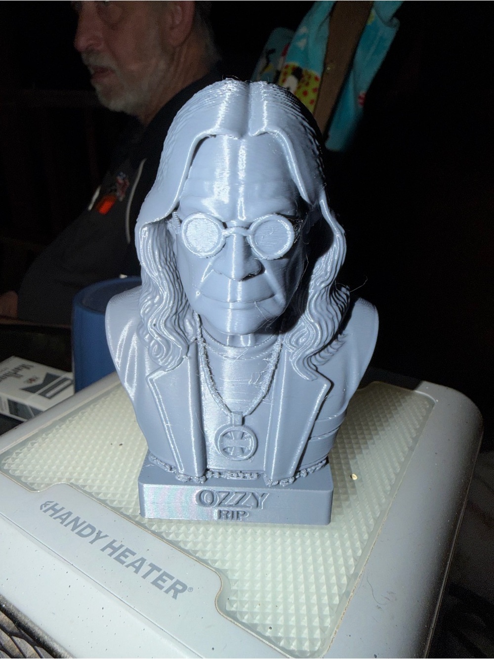 Gray Ozzy bust